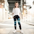 thumbnail image 2 of MIXUE Baby Girls Pants Leggings Gradient Print Stretch Yoga Clothes Outwear,Blue,18-24 Months, 2 of 4