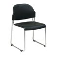 thumbnail image 3 of OSP Home Furnishings Plastic Stacking Chair in Black Set of 4, 3 of 5