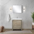 thumbnail image 6 of Lafarre 30 in W Rustic Acacia Bath Vanity, Cultured Marble Top & Brushed Nickel Faucet Set, 6 of 6