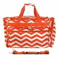 thumbnail image 6 of World Traveler 19-inch Carry-On Shoulder Duffel Bag - Fuchsia White Chevron, 6 of 6