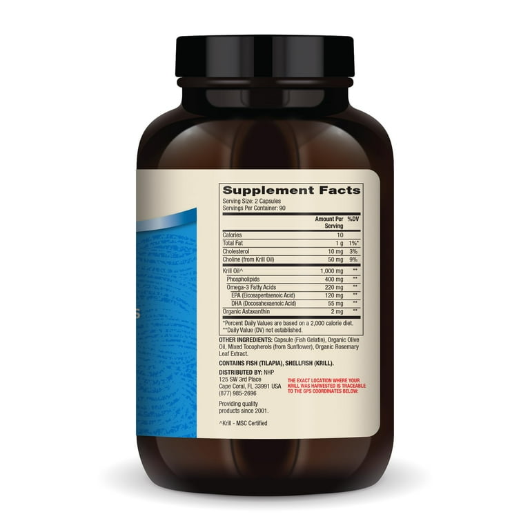 Dr. Mercola Antarctic Krill Oil - 1,000 mg - Omega-3 Supplement with EPA &  DHA - Supports Brain, Heart, Joint & Immune Health - GMO-Free, Gluten-Free  & Soy-Free - 180 Capsules (90 Servings) - Walmart.com
