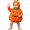 Grey, variant on Pumpkin Hooded Fleece Zip Up Bodysuit for Baby Boys Girls Halloween Romper with Multiple Jack O Lantern Prints for Baby Boys Girls Newborn Infant