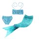 thumbnail image 2 of Disfraz de cola de sirena para niños, traje de baño de fantasía, sin aleta Monofin, ideal para fiestas infantiles, 2 of 4