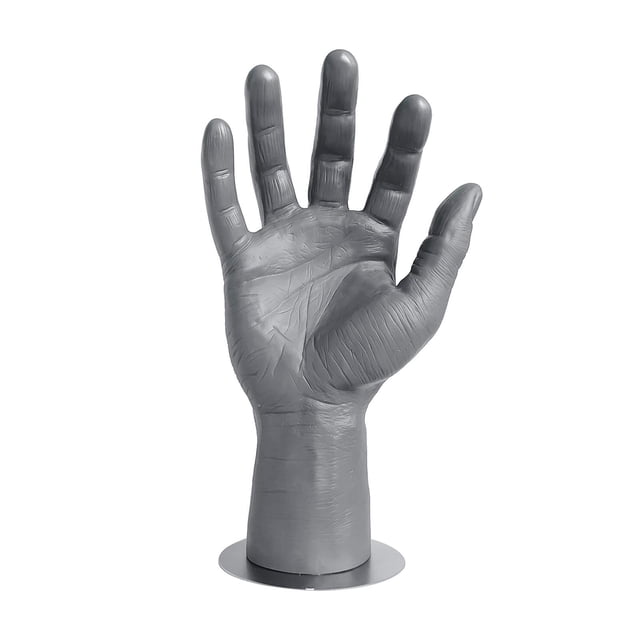 Soidarity Male Mannequin Hand Men's Hand Displays Holder Bracelet Jewelry Organizer Juegos de manicura Gris Bien con pp