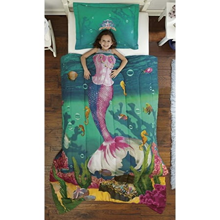 Dream Big Sea Princess Twin Mini Bedding Comforter Set Walmart