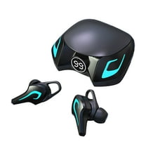 Open Ear Clip Wireless Earbuds Bluetooth 5.3, Sports Earphones Built-in Microphone with Earhooks, Wireless Ear Buds, Waterproof Fitness Headphones for Sports(Black)