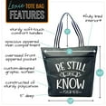 thumbnail image 2 of Be Still and Know Black Lexie  Tote Bag, 2 of 5