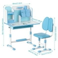 thumbnail image 4 of Floseru Upgraded Kids Desk and Chair Set, Height Adjustable Functional Desk and Chair Set for Kids 8-12, Study Table for Girls Boys, Writing Table, 4 of 8