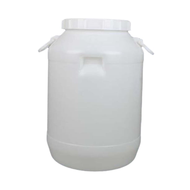 Cubo de PP con tapa, portátil, ligero, multiusos, para miel y agua 50 L redondo
