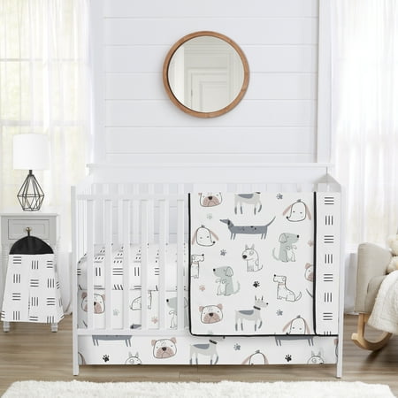 Sweet Jojo Designs Cartoon Puppy Boy Girl Unisex/Gender Neutral 4 Piece Crib Bedding Set Sweet Jojo Designs Cartoon Puppy Boy Girl Unisex/Gender Neutral 4 Piece Crib Bedding Set