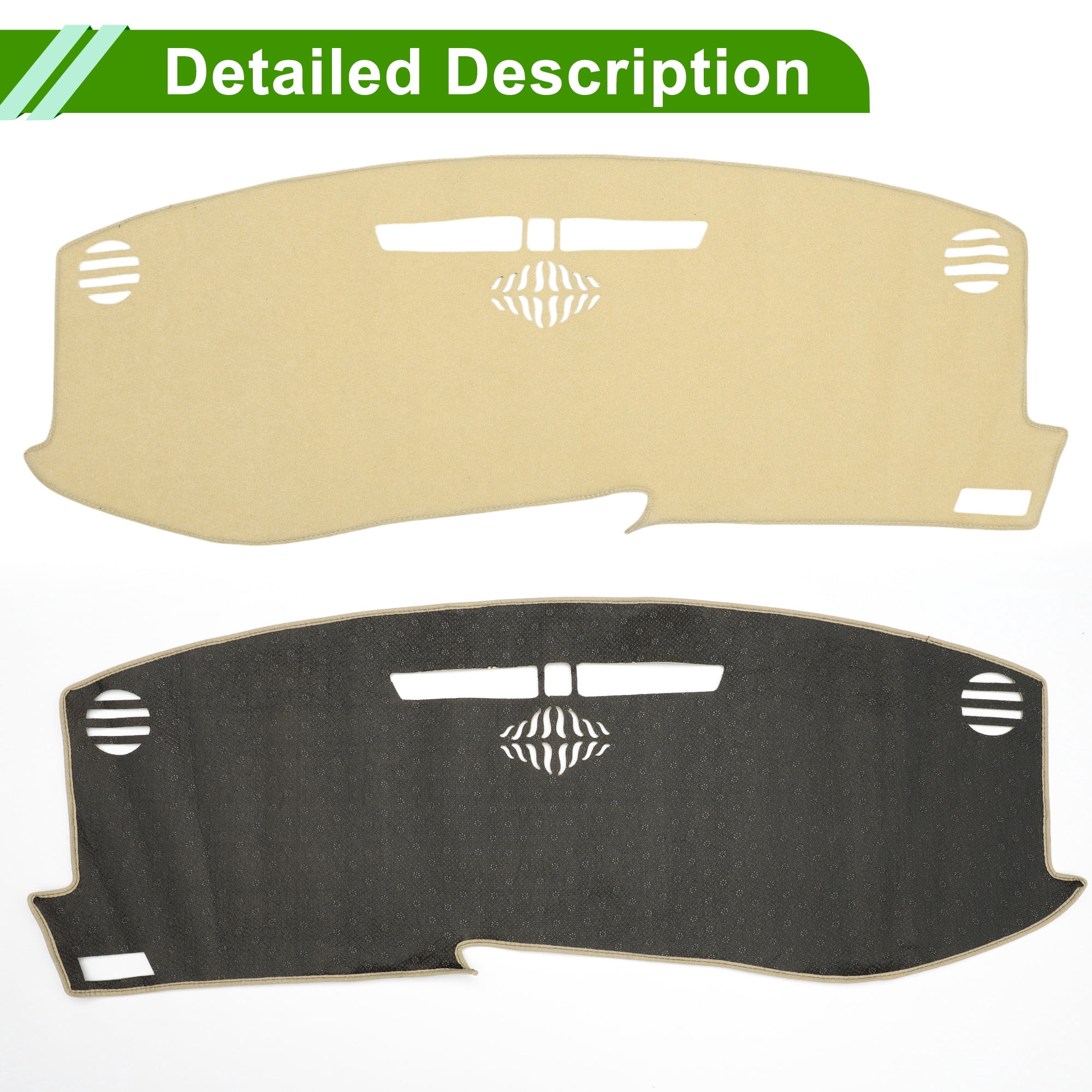Dashboard Cover for Cadillac XT5 2016-2020 Non-Slip Interior Dash Cover Mat Polyester Silicone