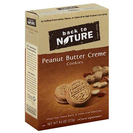 Back to Nature Peanut Butter Creme Cookies, 9.6 oz, (Pack of