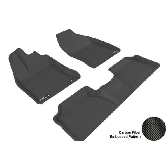 3D MAXpider  LEXUS CT200H 2011-2013 KAGU BLACK R1 R2 Floor Mat