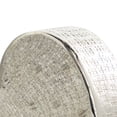 thumbnail image 4 of 9" x 9" Silver Aluminum Slanted Heart Sculpture with Cube Textured Exterior, by DecMode, 4 of 11