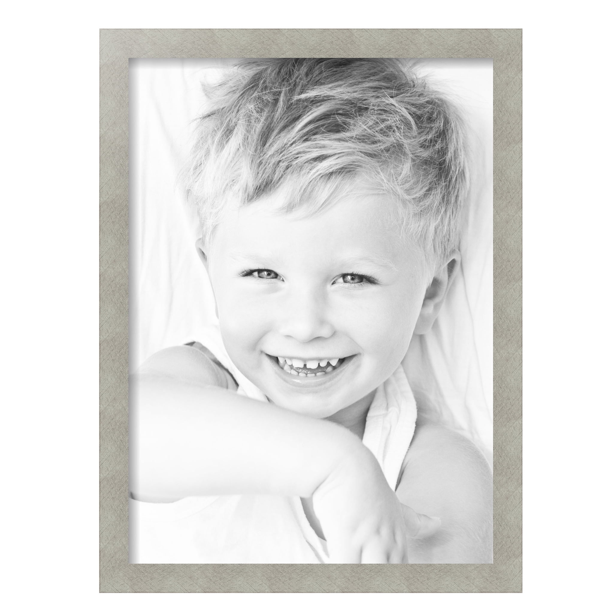 ArtToFrames 16" x 22" Classic Silver Picture Frame, 16x22 inch Gray MDF Poster Frame (WOM-4499), 4 Pack