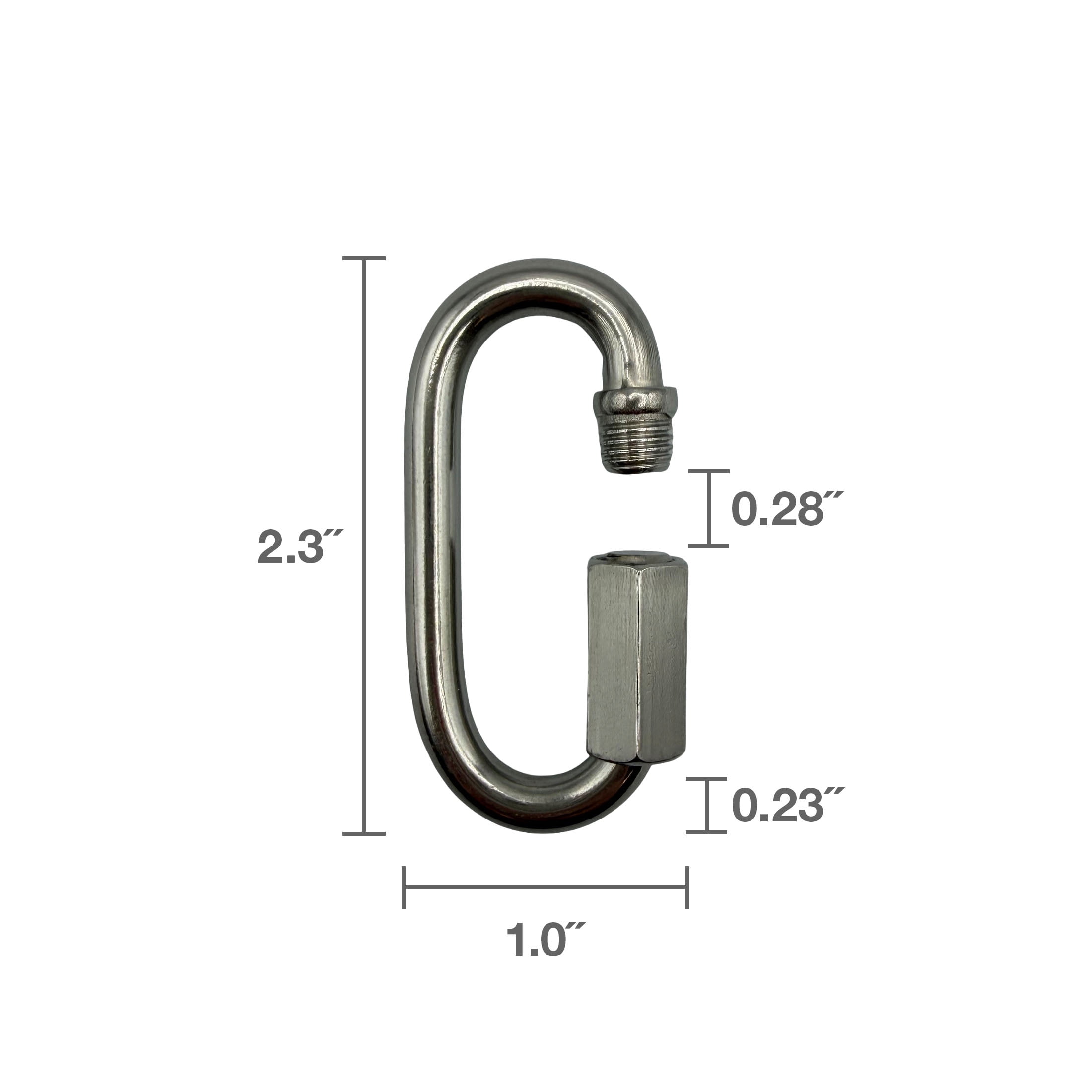 1/4" Stainless Steel Quick Link, Peerless Chain Company, #4721838