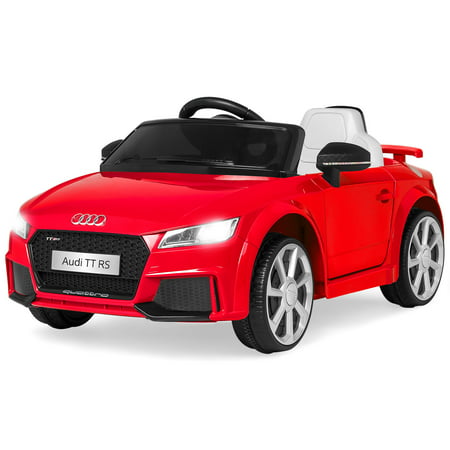 Best Choice Products 6V Kids Licensed Audi TT RS Electric Ride-On Car Toy w/ Parent Control, 2 Speeds, Suspension, AUX Input, Lights, Sounds -