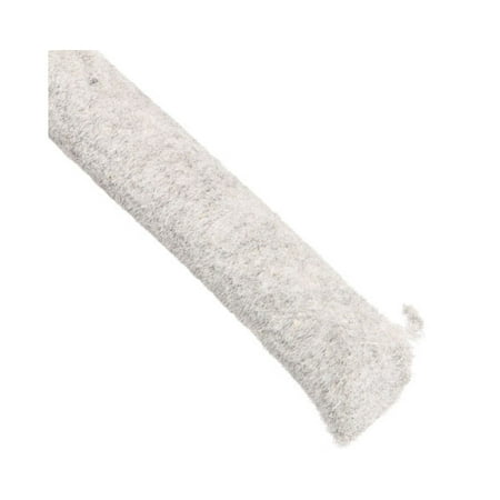 

1/2 Diameter White Firm Wool Fiber Felt F1 Cord - 10 Ft.