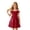 F18-Red, variant on Girls Off-Shoulder Dresses Elegant A-Line Party Dress Solid Color Formal Gown for Tweens Kids Homecoming Birthday Party Dress 13-14 Years