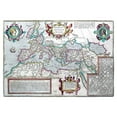 thumbnail image 2 of Ortelius 24x18 Black Ornate Wood Framed with Double Matting Museum Art Print Titled - Europe Roman Empire - Ortelius 1570, 2 of 4