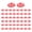 Transparent Red, variant on SDFGTstore 50pack Colorful Transparents Plastic Golf Ball Markers For Course Visibility