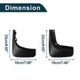 thumbnail image 3 of Unique Bargains Mud Flaps Splash Guards for Volkswagen Golf 6 2009-2013 W/Mount Accessories Mud Guards Front and Rear 1 Set, 3 of 6