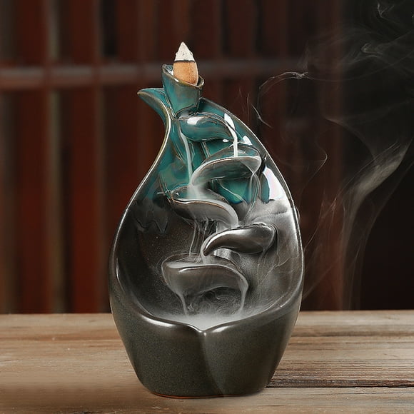 Incense Decor Ornament,Ceramic Incense Holder Censer Smoke Backflow Incense Holder Incense Holder Exceptional Reliability