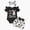 A05 Black, variant on Baby Girl Clothes Infant Print Cute Newborn Summer Outfits with Bows Headband Ruffle Short Sleeve Romper and Shorts Set
