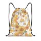 thumbnail image 1 of Fotbe Groovy Hippie Flower Mushrooms Bolsa Mochila con Cordón Estampada, Bolsa de Gimnasio Deportiva, Bolsa Cinch, Bolsa con Cordón para Hombres y Mujeres-Small, 1 of 6