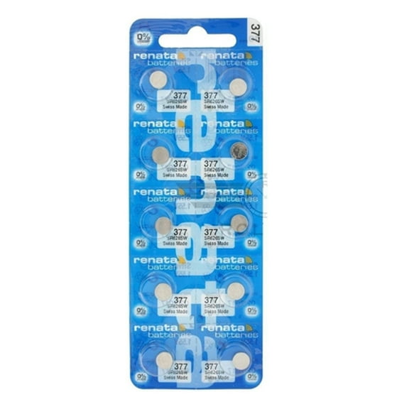 10 Renata 377 Watch Coin Cell Batteries