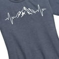 thumbnail image 3 of Instant Message - EKG Mountain - Women's Short Sleeve Graphic T-Shirt, 3 of 6