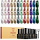 thumbnail image 1 of Set de esmaltes de uñas en gel ROSALIND Cat Eye de 12 colores con imán, 1 of 9