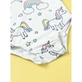 thumbnail image 6 of Suealasg Baby Girls One Piece Swimsuit Infant Girls Sleeveless Goose/Cartoon Horse Print Print Swimwear 6M 12M 18M 24M Newborn Girls Bathing Beachwear, 6 of 9