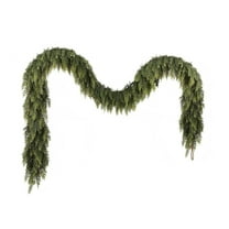 6 Feet Christmas Cedar Garland Thick Realistic Green Cedar Needles for Winter Home Mantel Fireplace Holiday Decoration