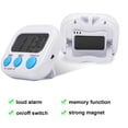 thumbnail image 3 of ZOUYUE 1 Pack Kitchen Timer for Cooking (Battery Included), Magnetic Digital Timers Loud Alarm Kitchen Timers for Cooking, Upgrade Silent Classroom Timer for Kids, Back Stand for Visual Timer(White), 3 of 7