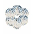 thumbnail image 7 of 13 Inch Round Placemats Set of 6, Blue Eucalyptus Non Slip Heat Insulation PP Table Mats, Farmhouse Weeping Leaves Linen Washable Place Mats for Kitchen Dining Party Table Decor, 7 of 7