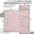 thumbnail image 5 of Kawaii Cat Pink Pattern Teens Toddler Nap Mat with Pillow, Sleeping Mat Bag for Preschool Daycare 59"x22", 5 of 6
