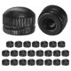 thumbnail image 1 of Paquete de 25 tuercas de tapa roscadas, tapas de tornillo M4x11mm para luminarias, tuerca de perilla estriada hembra para reemplazo de cubierta de luz de techo [Negro mate], 1 of 7