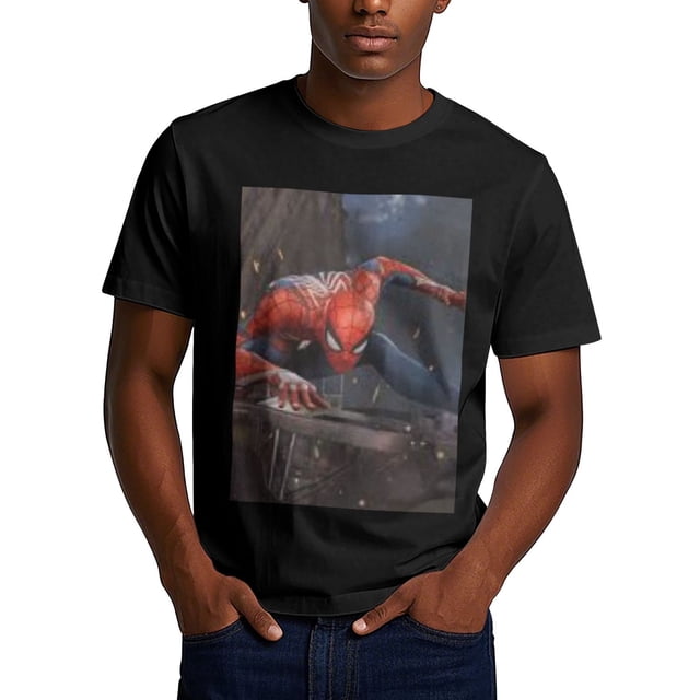 Spider-Man 180g Adult Polyester Crew Neck T-Shirt - Ironing