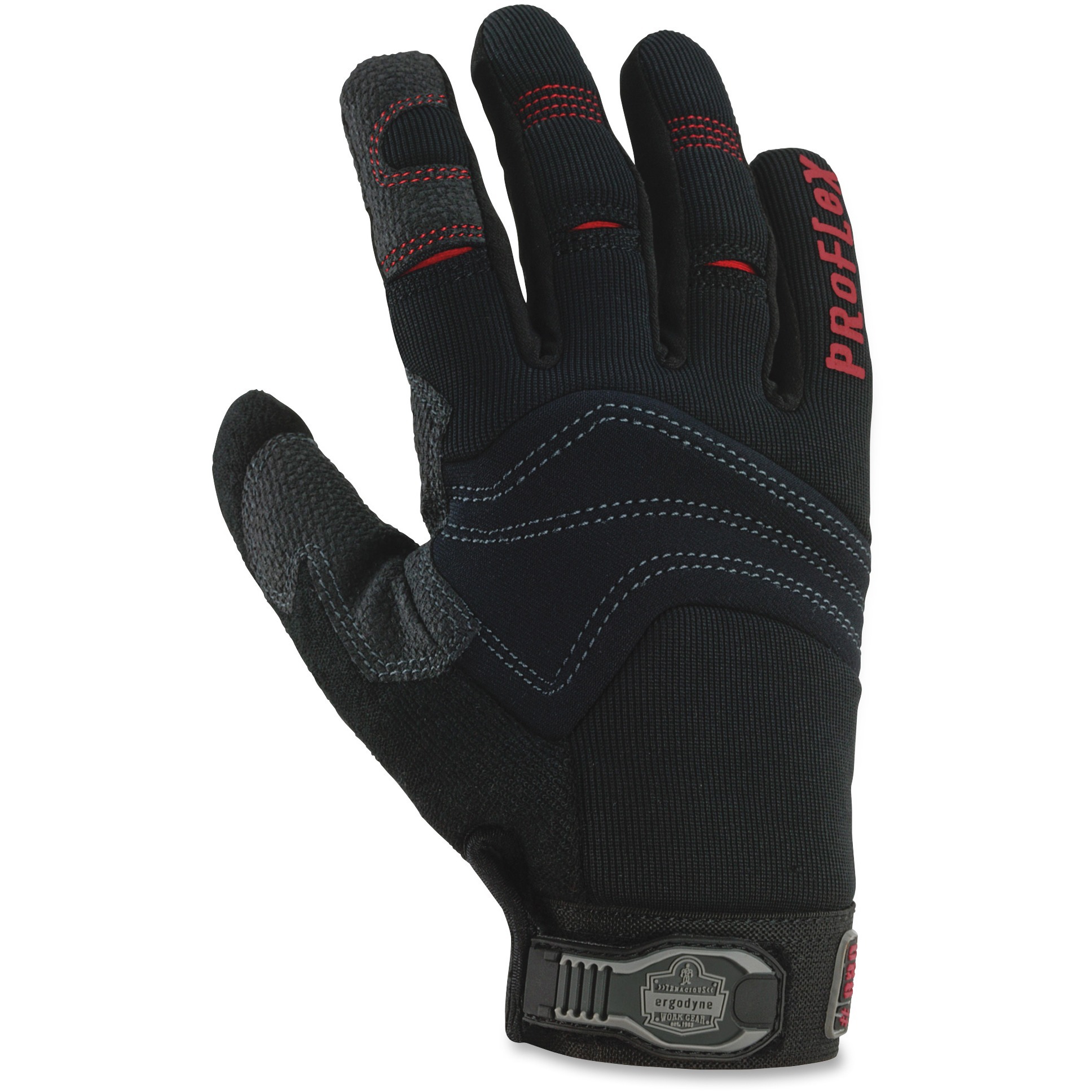 ProFlex ProFlex, EGO16224, PVC Handler Gloves, 2 / Pair, Black