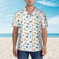 thumbnail image 4 of Balery Undersea Animals Print Men's Hawaiian Shirts Short Sleeve Beach Shirt Relaxed Fit Vacation Button Down Shirts-Small, 4 of 9