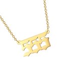 thumbnail image 1 of Jumpingount Number Pendant Charm Necklace Universal Ladies Wedding Women Neck Daily-Wear Chain Christmas Jewelry Choker Friend Ropa, zapatos y accesorios Miscelánea No.2, 1 of 6