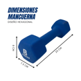 thumbnail image 2 of Par De Mancuernas/pesas Neopreno 8 Libras / 3.6 Kg XNESS XNESS MANCUERNAS DE NEOPRENO, 2 of 5