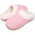 thumbnail image 2 of Pantuflas de invierno para hombre y mujer, pantuflas de felpa con espuma viscoelástica, pantuflas antideslizantes, talla 38-39 Fokelyi LN-0929, 2 of 6