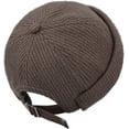 thumbnail image 2 of YooGuoGuo Knitted Docker Hat Retro Brimless Hat Fisherman Beanie Skullcap Rolled Cuff Harbour Hat Leon Hat for Autumn Winter, 2 of 7