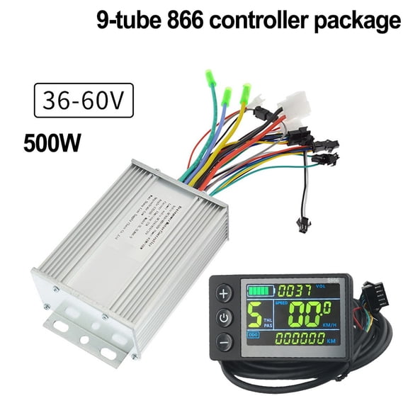 electric bicycle ebike 36-60V 500W Controller With S866 colorful Display kit