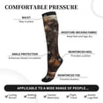 thumbnail image 4 of Picia Jungle Meditating Lion Printed Sports Compression Socks - 15-20mmHg Graduated Compression, High-Performance Soft and Breathable Socks for Men and Women, 4 of 5