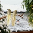 thumbnail image 4 of 2-Pack Decorative Christmas Birds, Colorful Feathered Bird Ornaments with Clip for Xmas Tree Branch Decoration(Yellow), 4 of 6