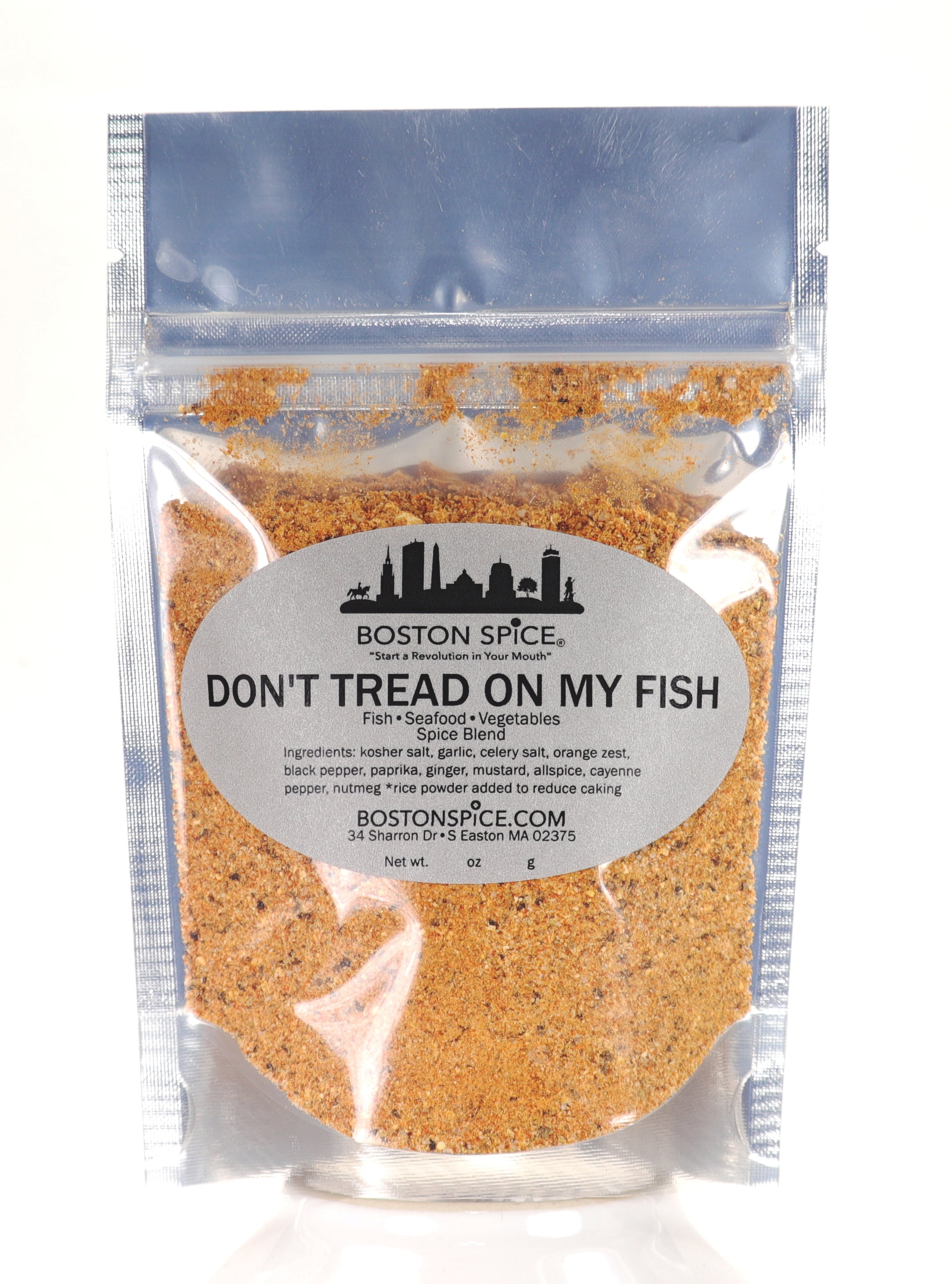 Boston Spice Don't Tread On My Fish Handmade Seafood Dry Rub Blend Cod