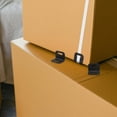 thumbnail image 4 of 20 protectores de esquinas para cajas de envío, con soporte en ángulo recto en forma de L, de plástico, para cajas de cartón y muebles, color negro, 4 of 7